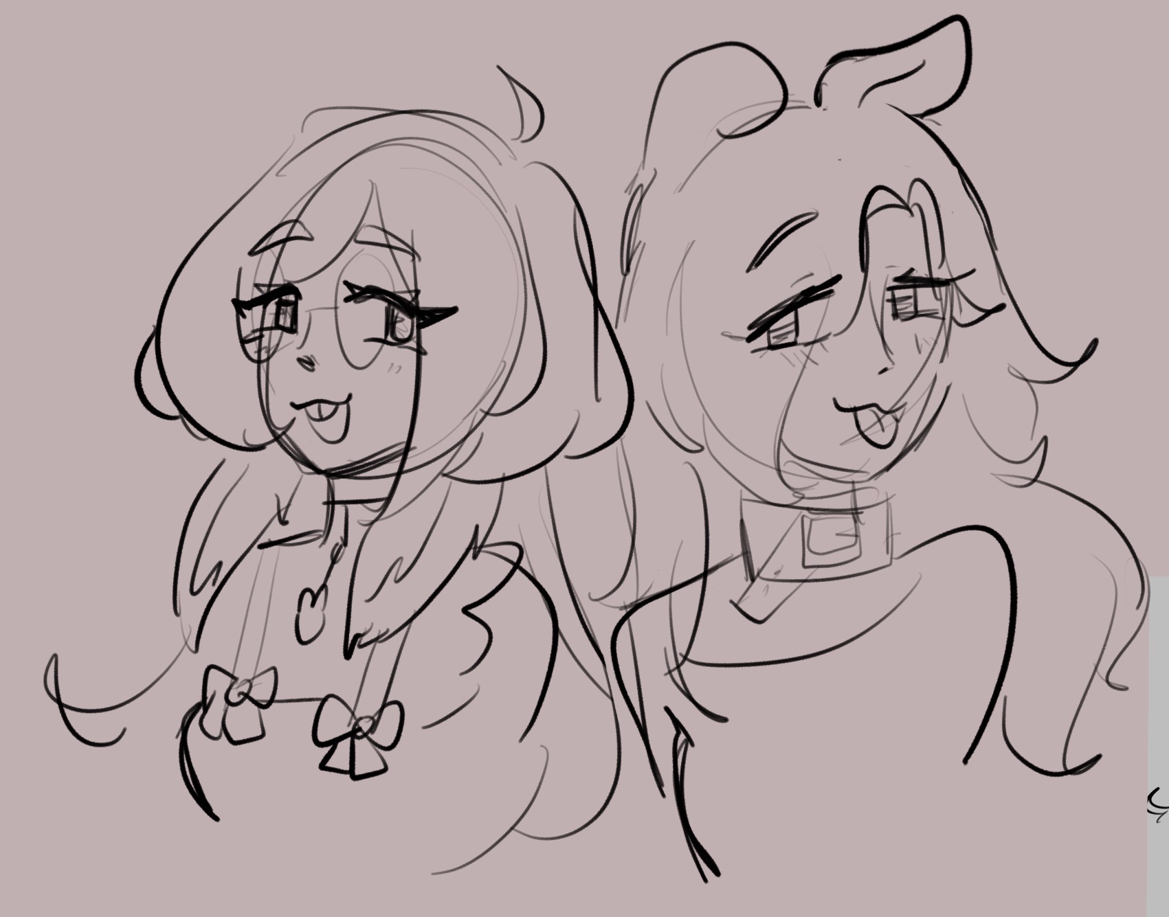 Messy Sketch of Guusagi and Pupsagi